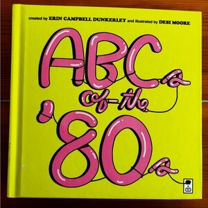 ABC of the '80s Kids Book - Yellow and Pink